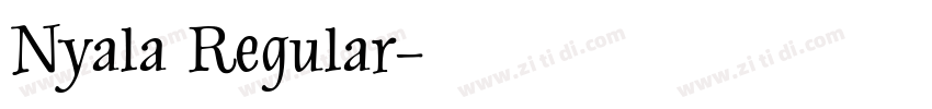 Nyala Regular字体转换